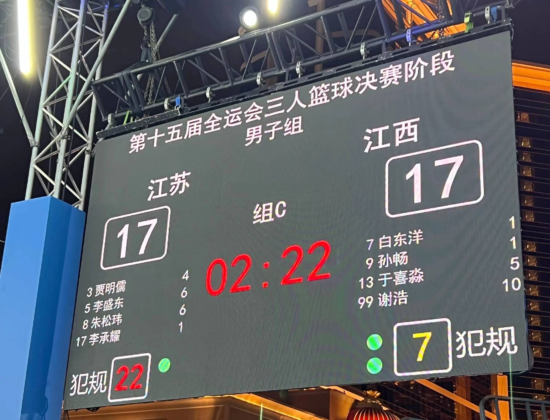 篮球赛场上球员犯规争议不断